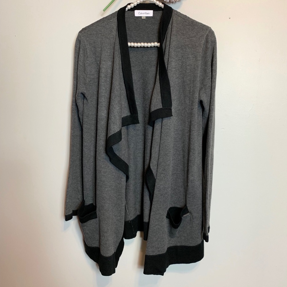Calvin Klein long open cardigan - Picture 1 of 8